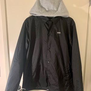 Vans men’s black Riley Coach jacket